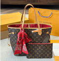 Vintage Brown - Red Handbag