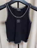 Contrast Piping Tank Top