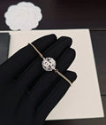 Vintage Two-Tone Hollow Bead Bracelet