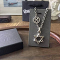 Street Style Hexagram Design Necklace