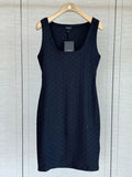 Scoop Neck Jacquard Dress