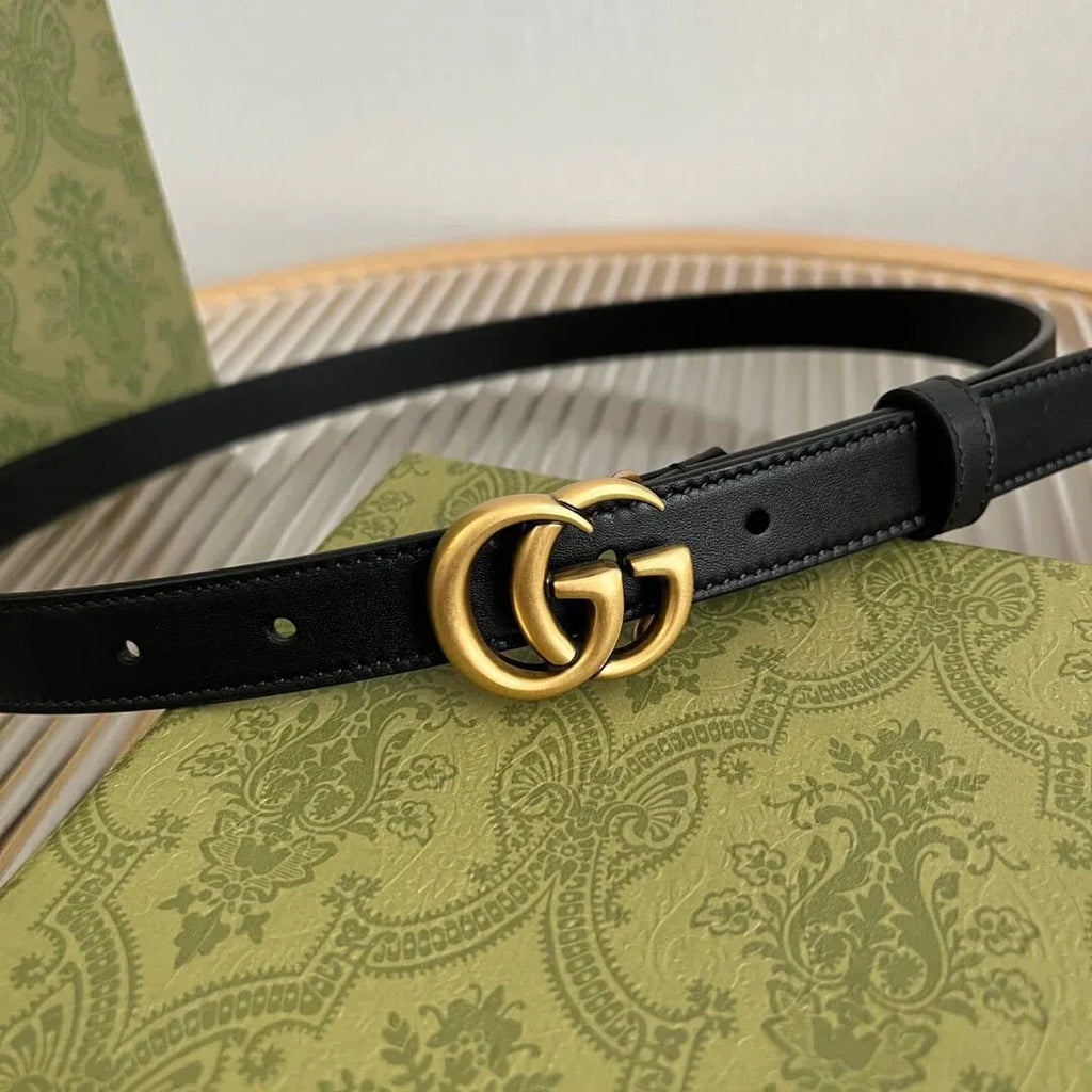 Classic Buckle Slim Belt