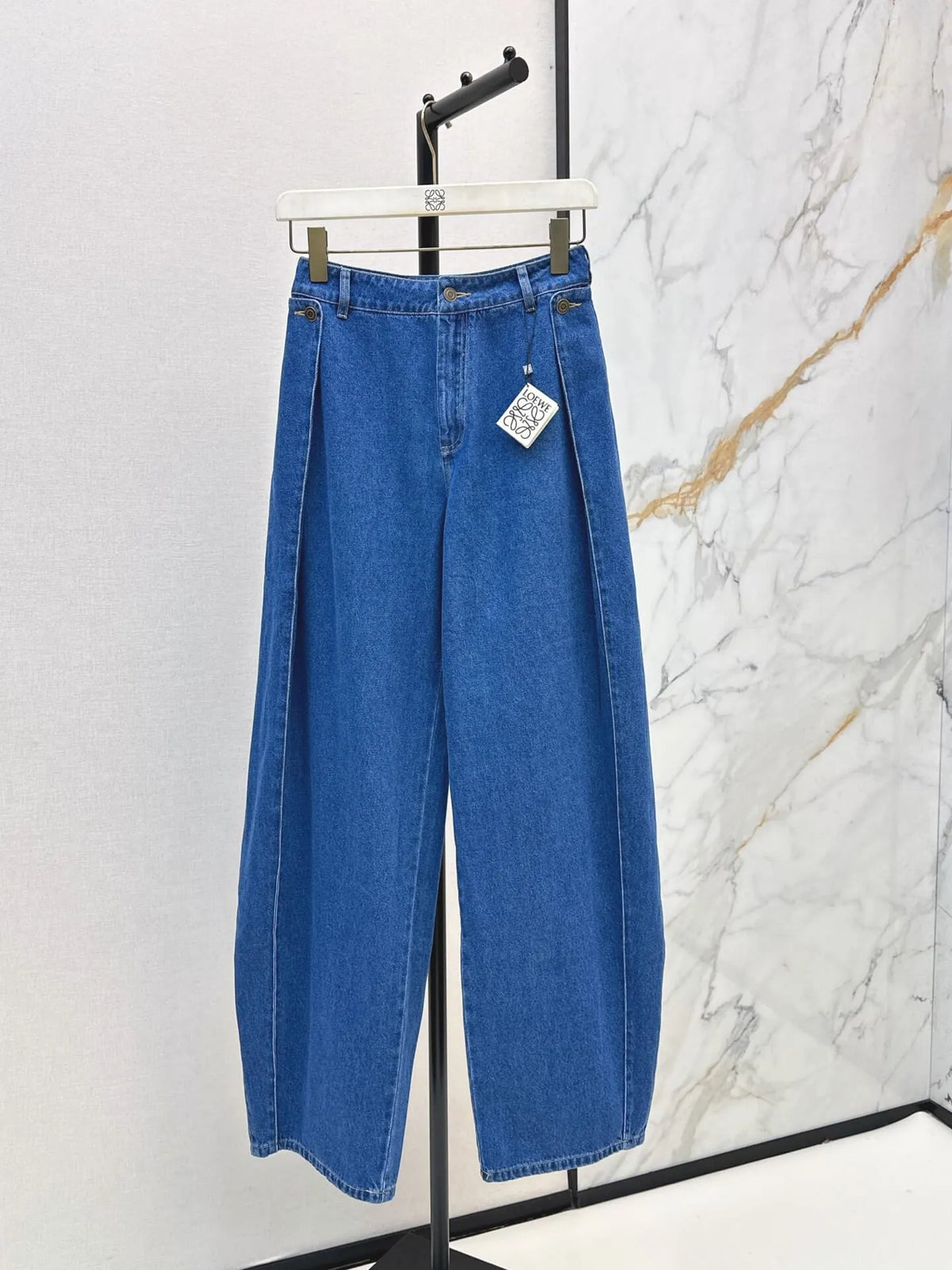 Cropped Shirt Wide Leg Denim Set