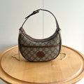 Vintage Crescent-Shaped Handheld Shoulder Bag