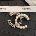 Pearl & Diamond Encrusted Brooch