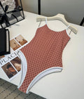 Vintage High-Cut One-Piece Swimsuit