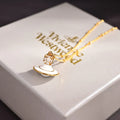 Celestial Saturn Pendant Necklace