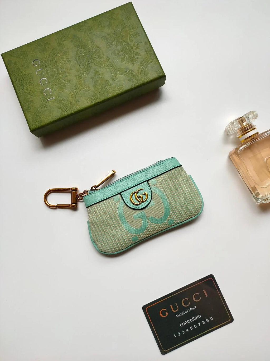 Textured Weave Mini Wallet