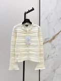 Ruffle Layered Knit Cardigan