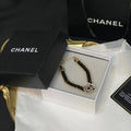 Classic Camellia Black & Gold Bracelet