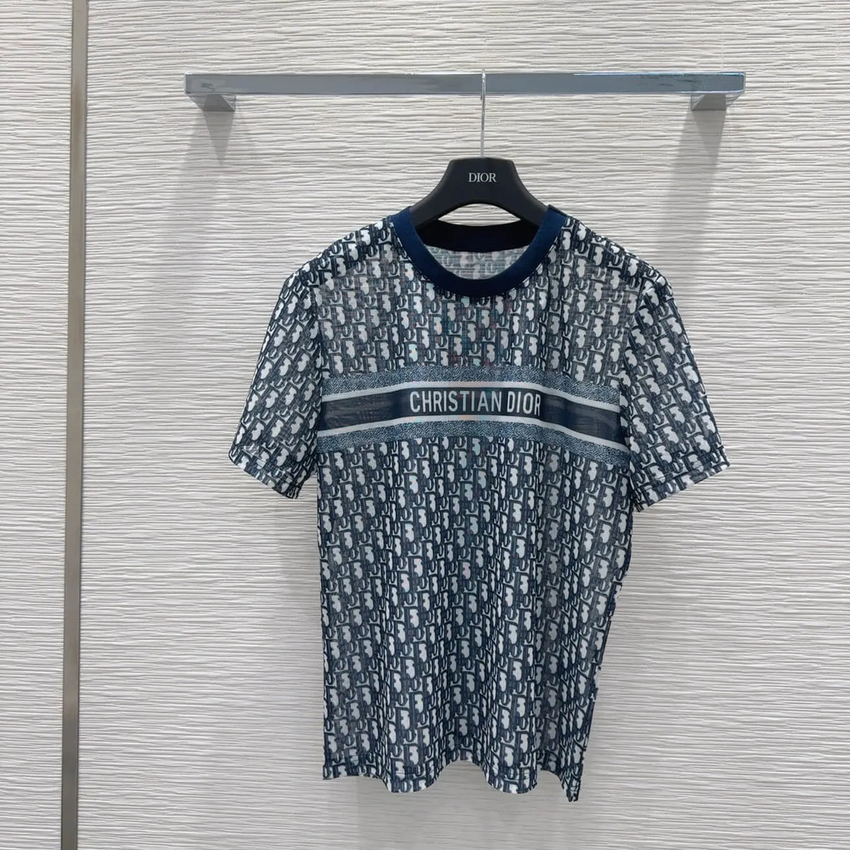 Letter Band Mesh Top