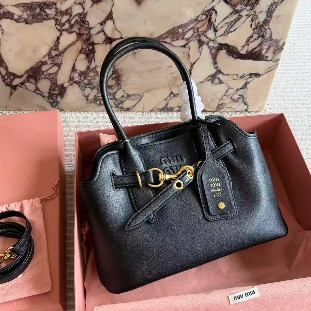 Retro Leather Mini Tote Bag