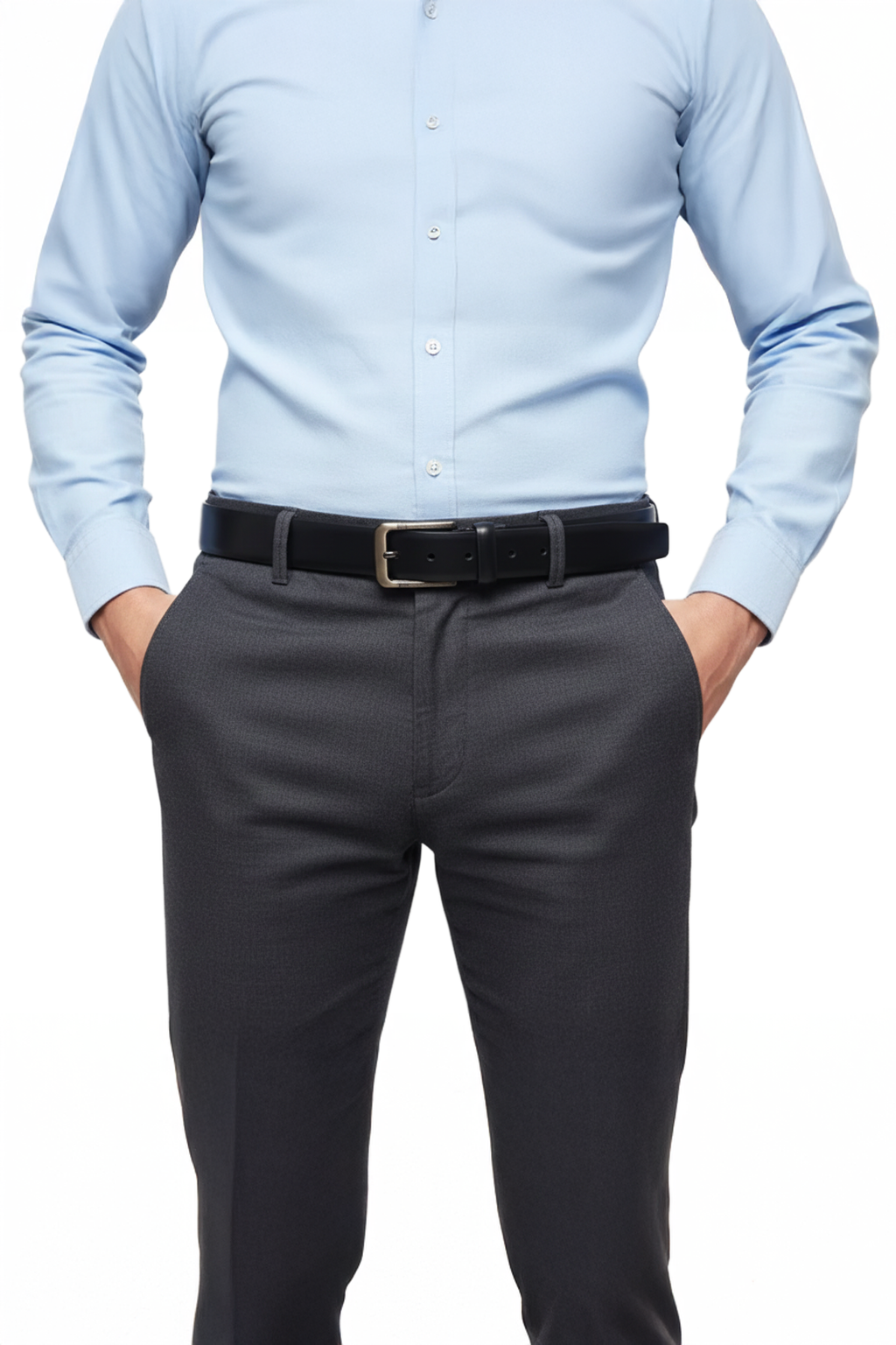 Plain Black Formal Belt