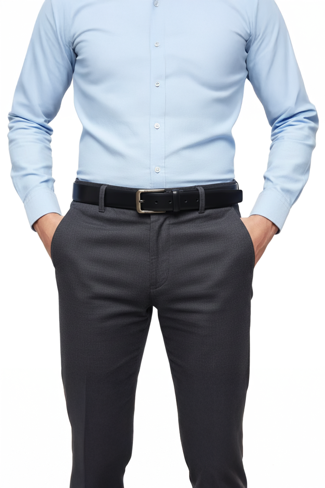 Plain Black Formal Belt