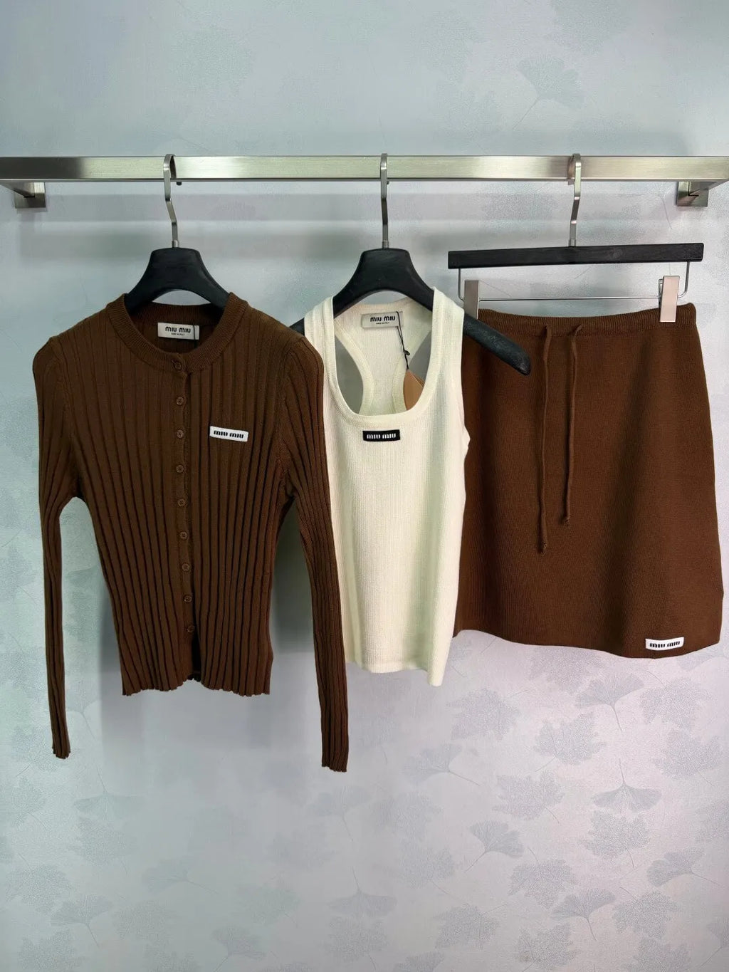 Cardigan Cami Skirt 3-Piece Set