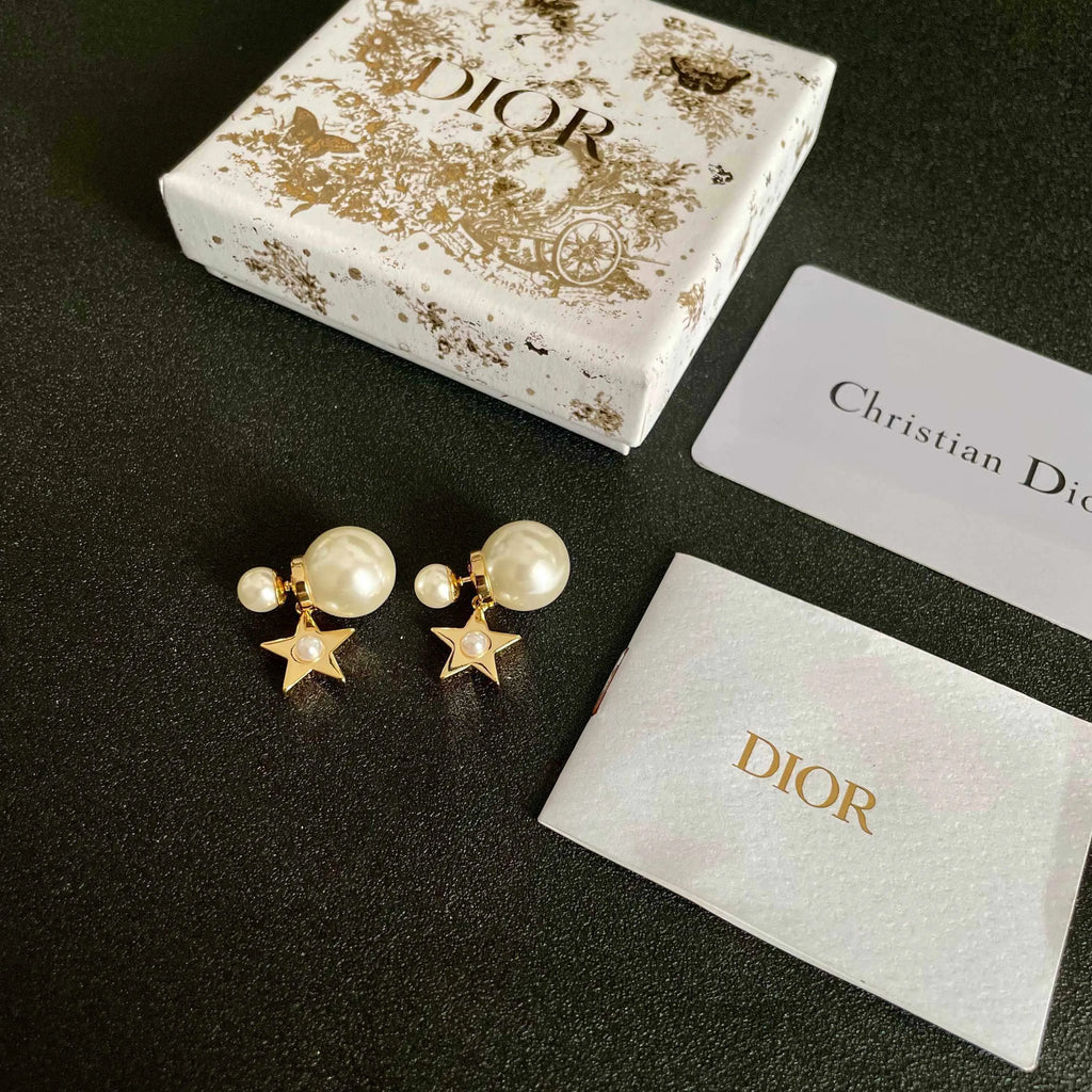 Vintage Star Drop Earrings