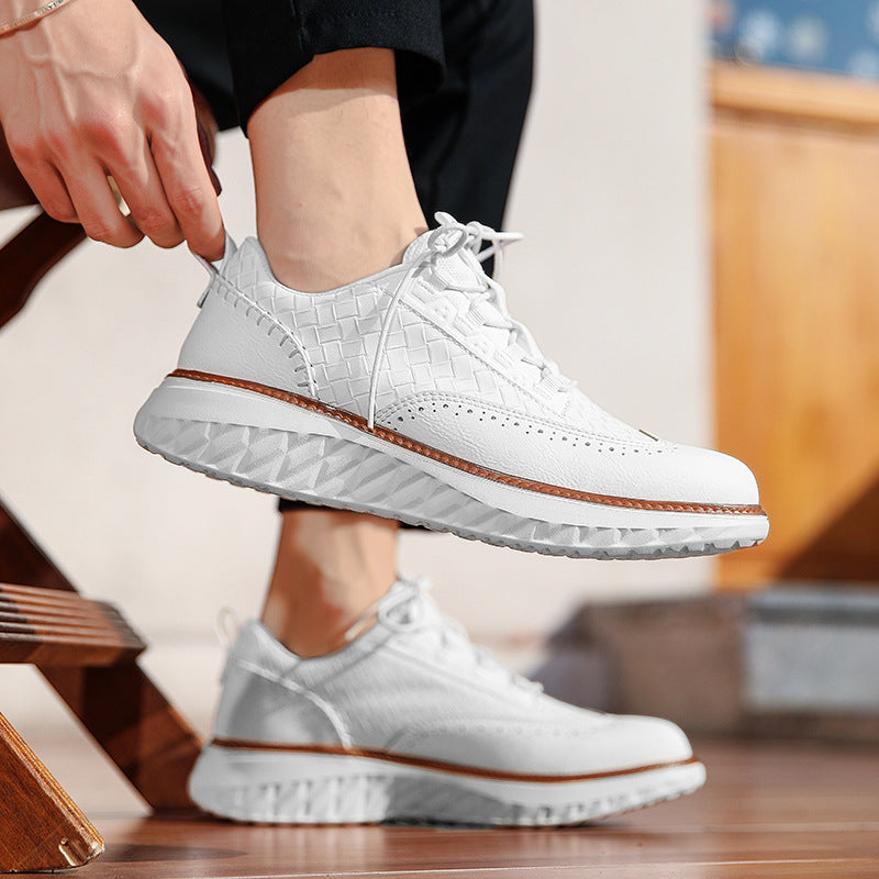 Matteo Woven Leather Sneaker
