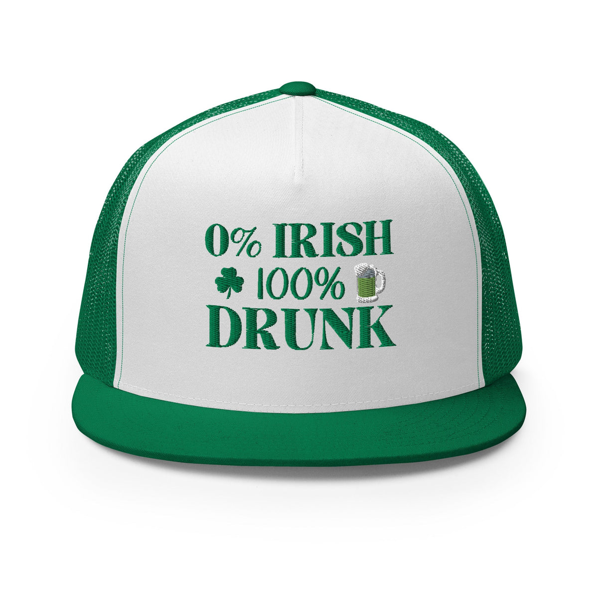 0% Irish 100% Drunk Trucker Cap