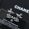 Modern Silver Swallow Earrings