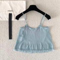 Blue Fringe Camisole