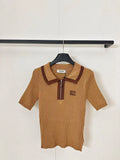 Half-Zip Collared Short Sleeve