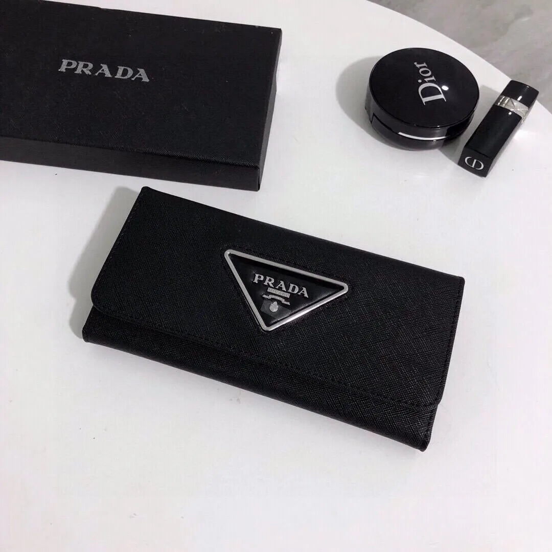 Fabric Long Flap Trendy Wallet