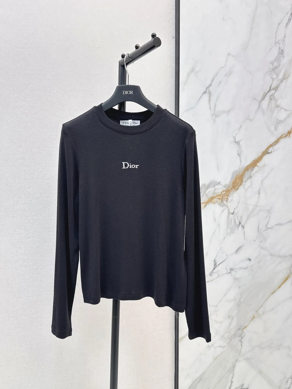 Slim Fit Letter Long Sleeve Tee