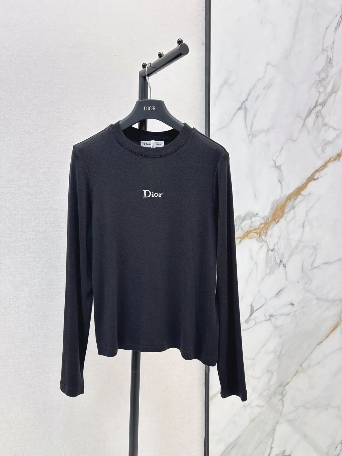 Slim Fit Letter Long Sleeve Tee