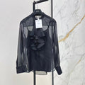 Ruffled Collar Two-Piece Shirt