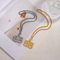 Avant-Garde Symmetric Letter Necklace