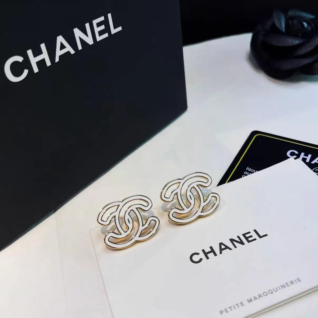 Hollow Double C Earrings