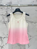 Embroidered Gradient Tank Top