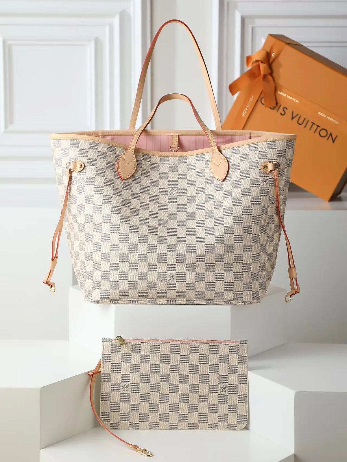 Classic Checkerboard‑Pattern Handbag