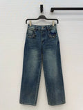 Metal Chain Pocket Jeans