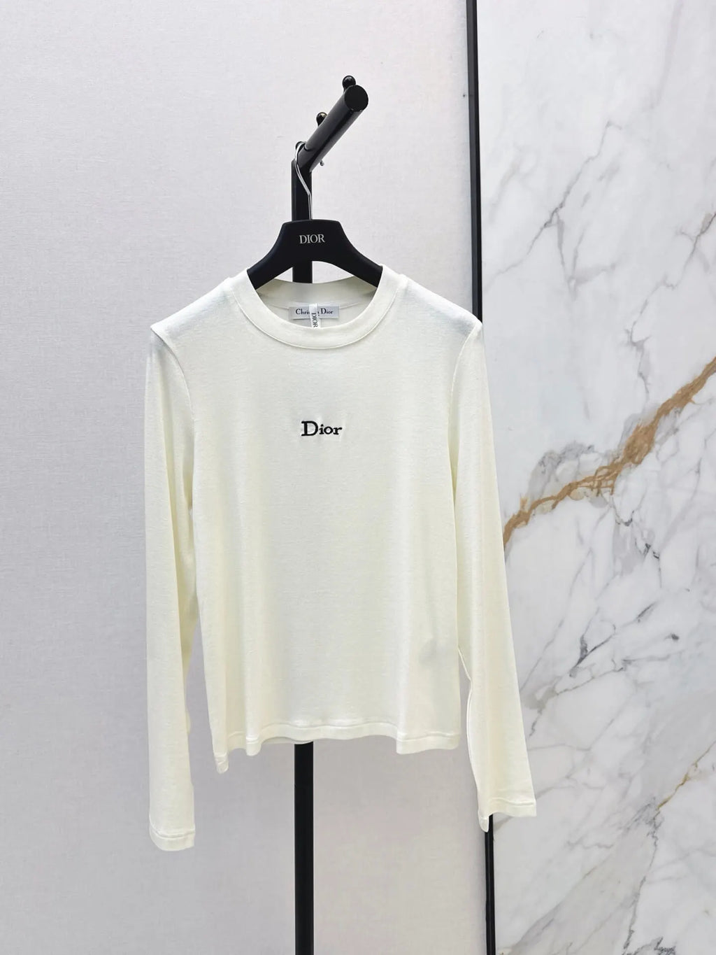 Slim Fit Letter Long Sleeve Tee