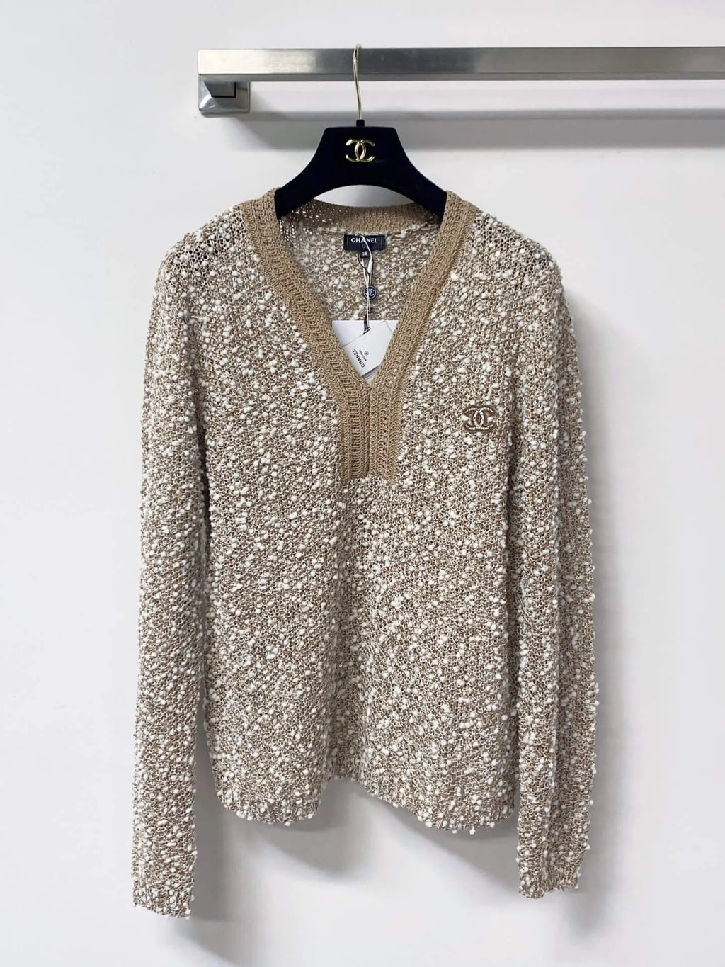 Shimmer Sequin Knit Sweater