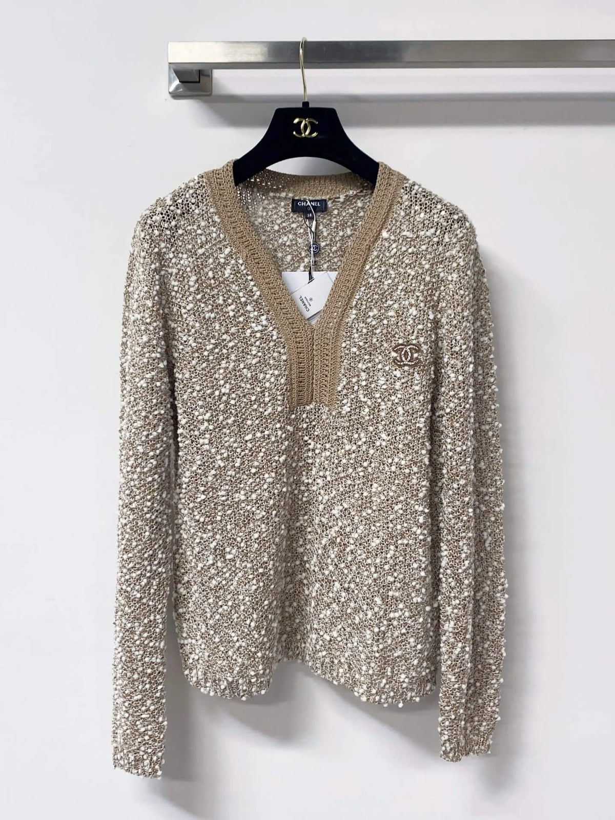 Shimmer Sequin Knit Sweater