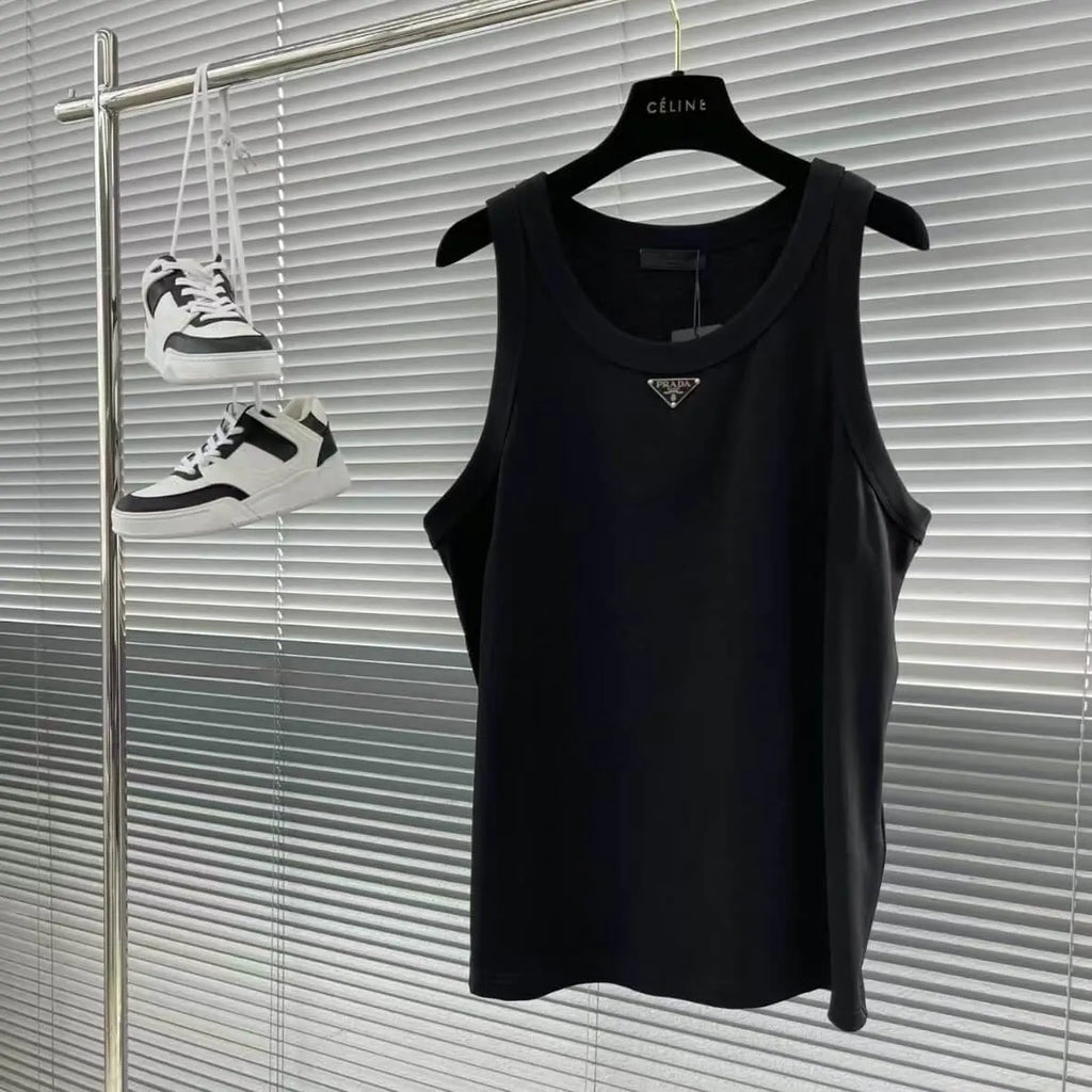 Classic Minimalist Solid Sleeveless Top