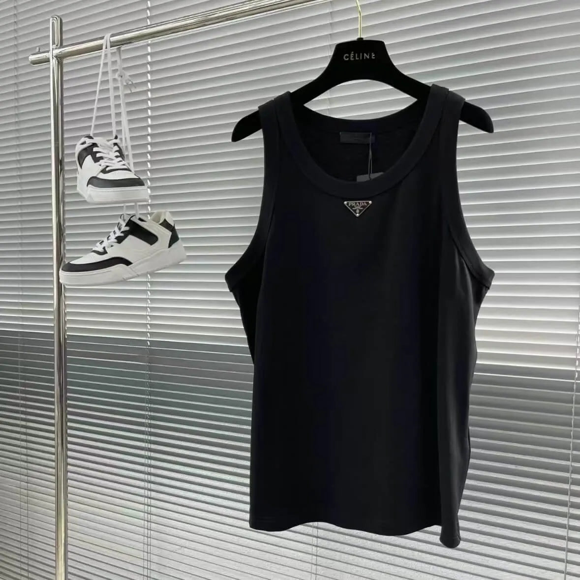 Classic Minimalist Solid Sleeveless Top