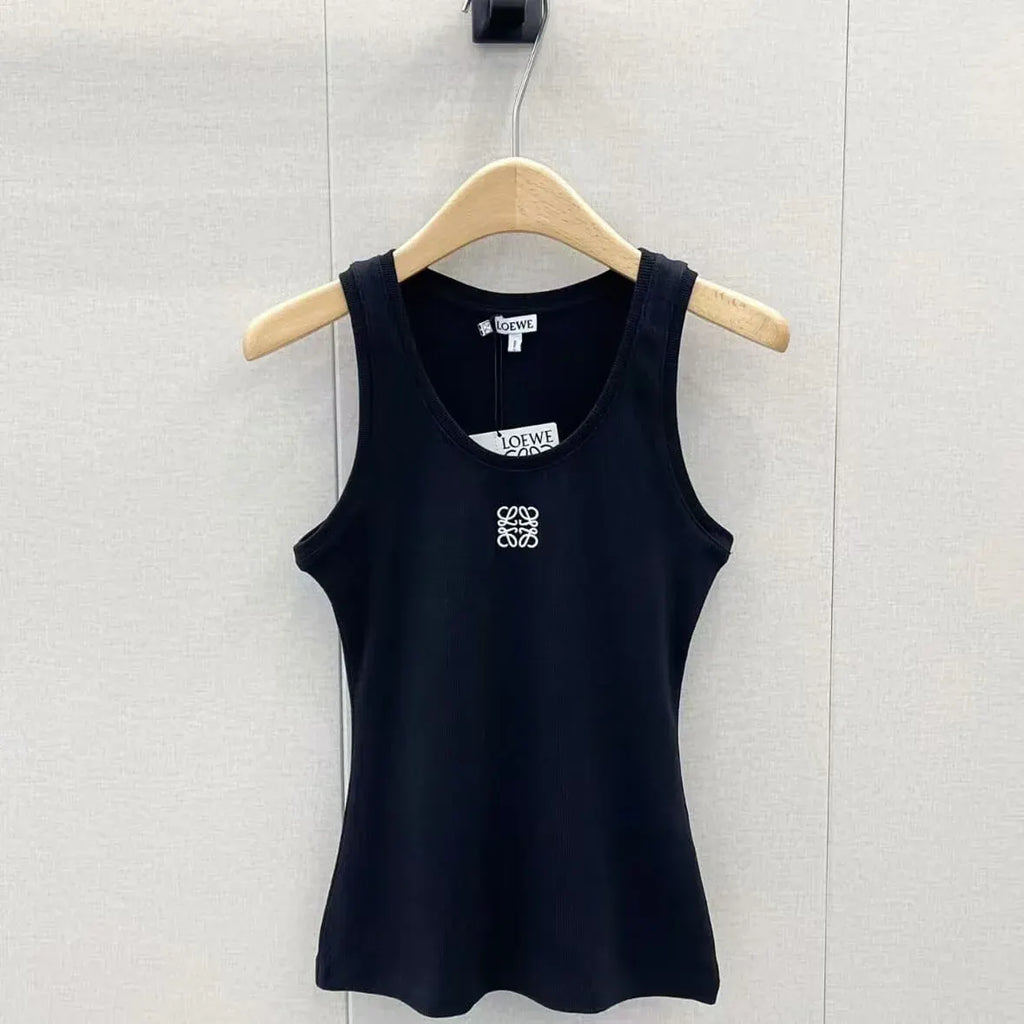Trendy Embroidered U-Neck Vest