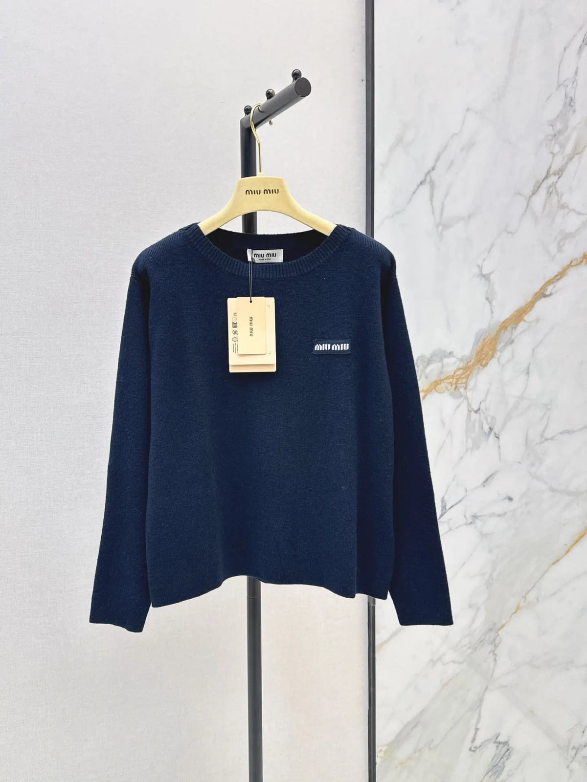 Classic Embroidered Knit Sweater