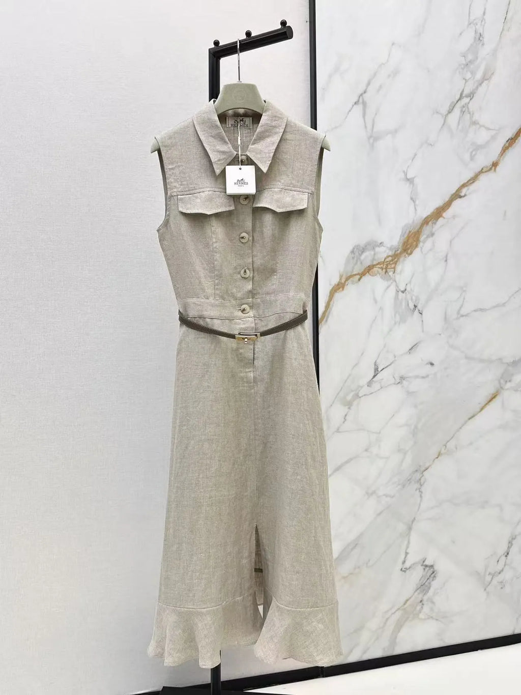 Linen Sleeveless Dress