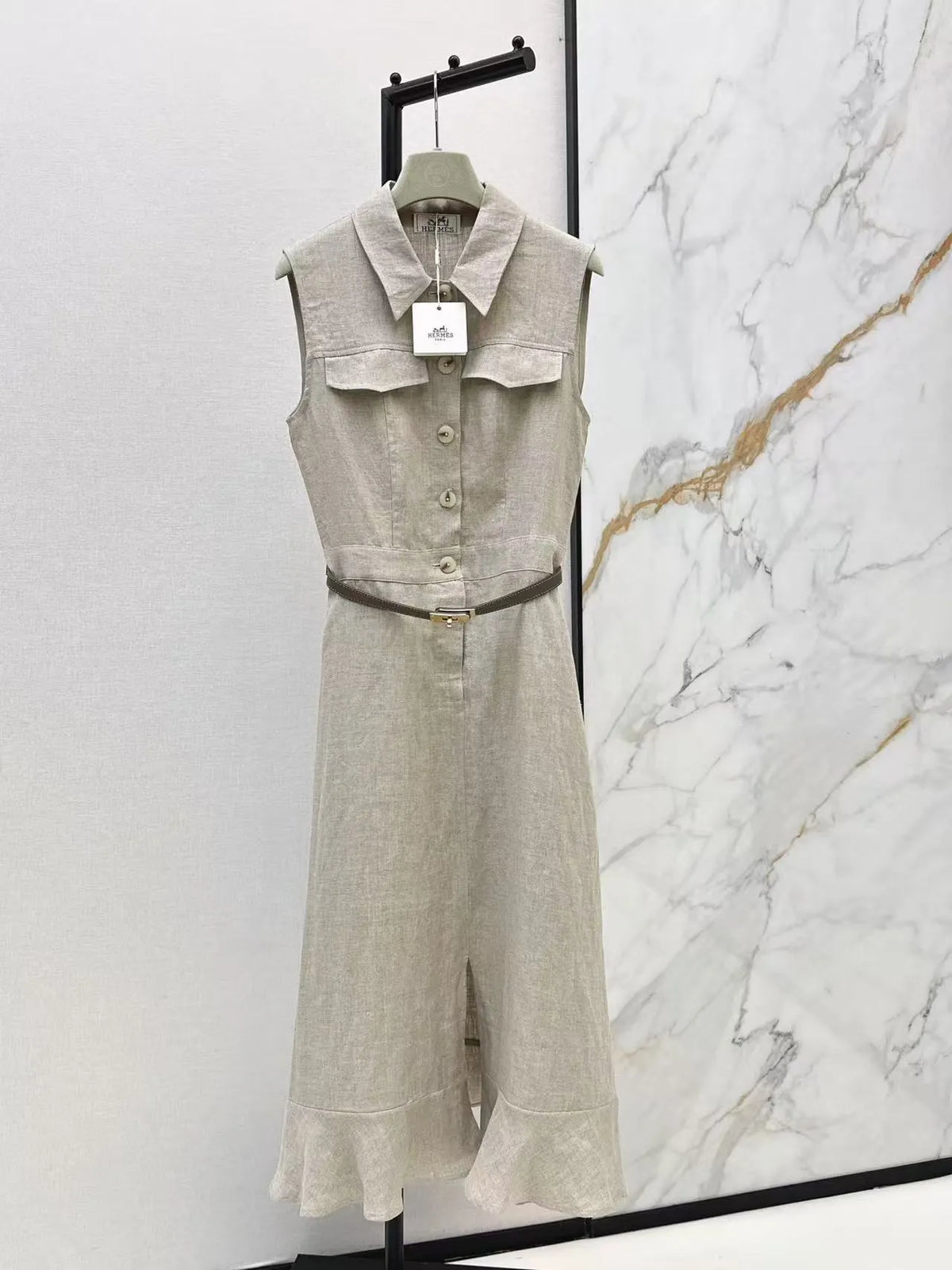 Linen Sleeveless Dress