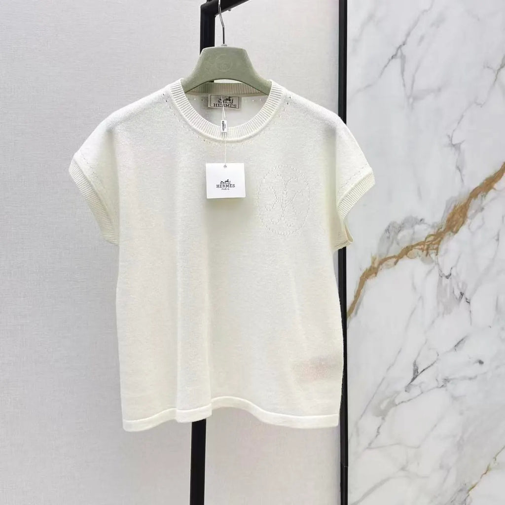 Minimalist Cashmere Short Sleeve