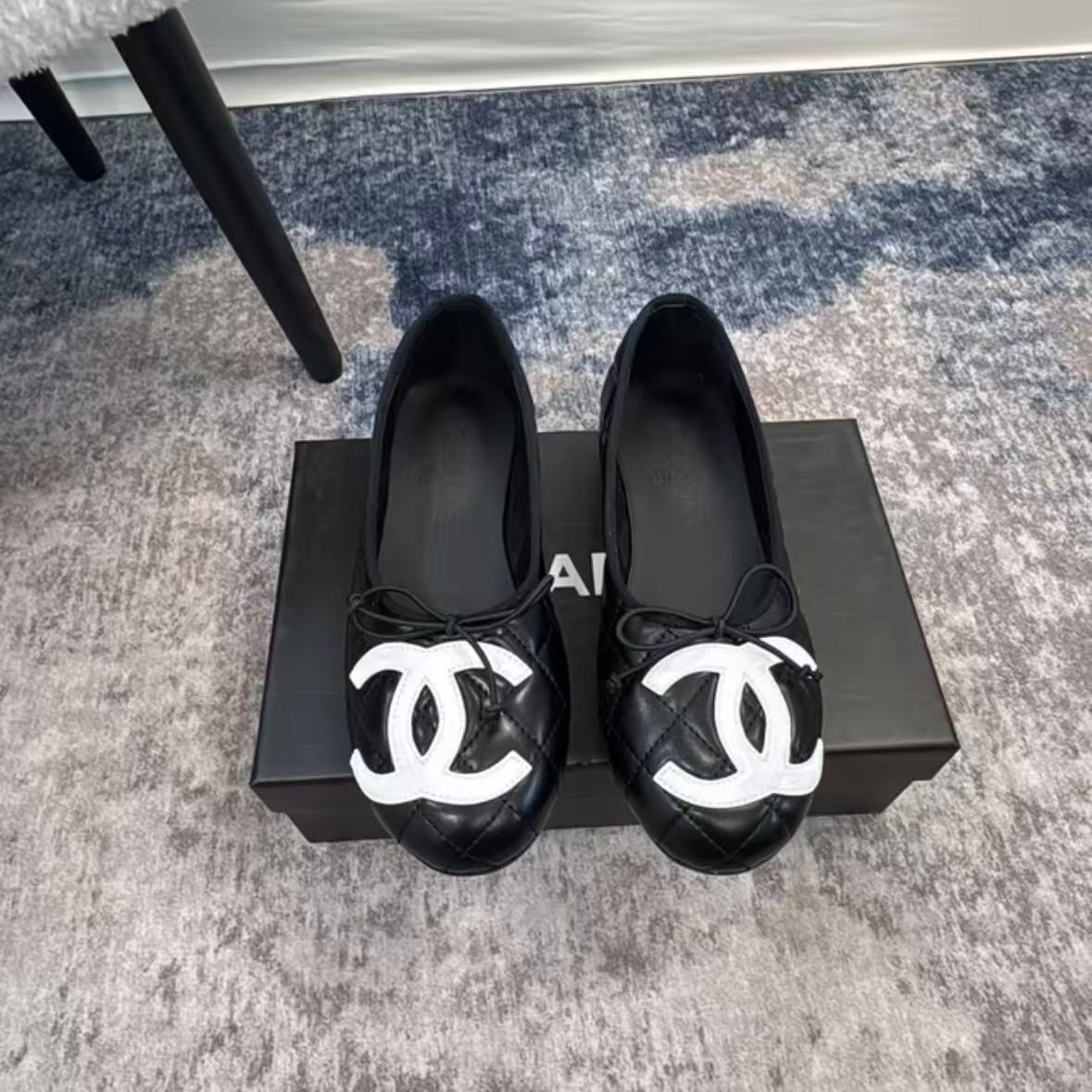Bow Genuine Leather Flats Shoes