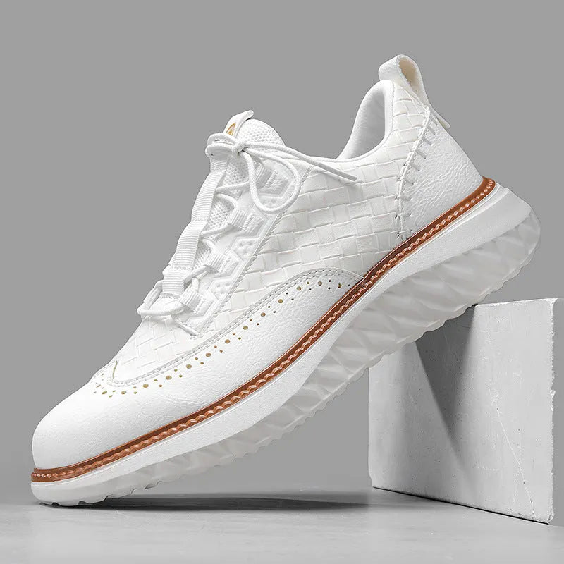 Matteo Woven Leather Sneaker