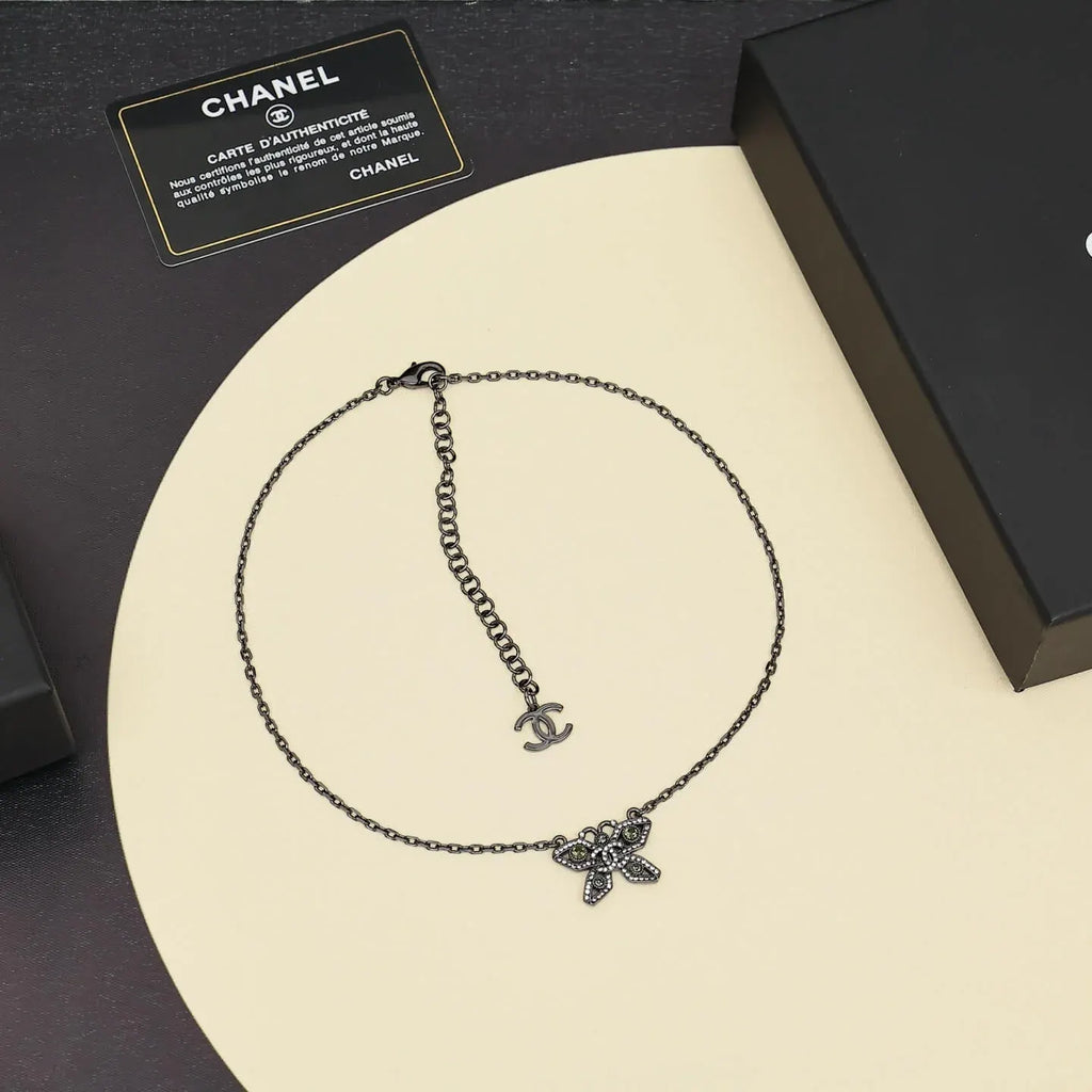 Minimalist Butterfly Diamond Necklace
