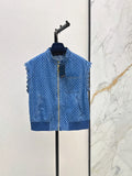 Denim Sleeveless Vest