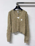 Fall Cropped V-Neck Cardigan