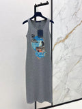 Casual Mermaid Print Dress